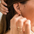 Tourmaline Dot Earrings in Yellow Gold